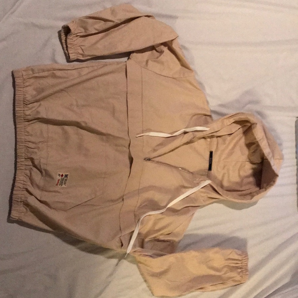 Tan/Cream Quarter Zip Pullover
